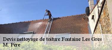 Tarif nettoyage toiture pas cher à Fontaine Les Gres