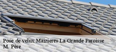 La fenêtre de toit ayant un moteur dans la ville de Maizieres La Grande Paroisse et ses environs