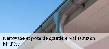 La vérification de l'état de la gouttière à Val D'auzon dans le 10220
